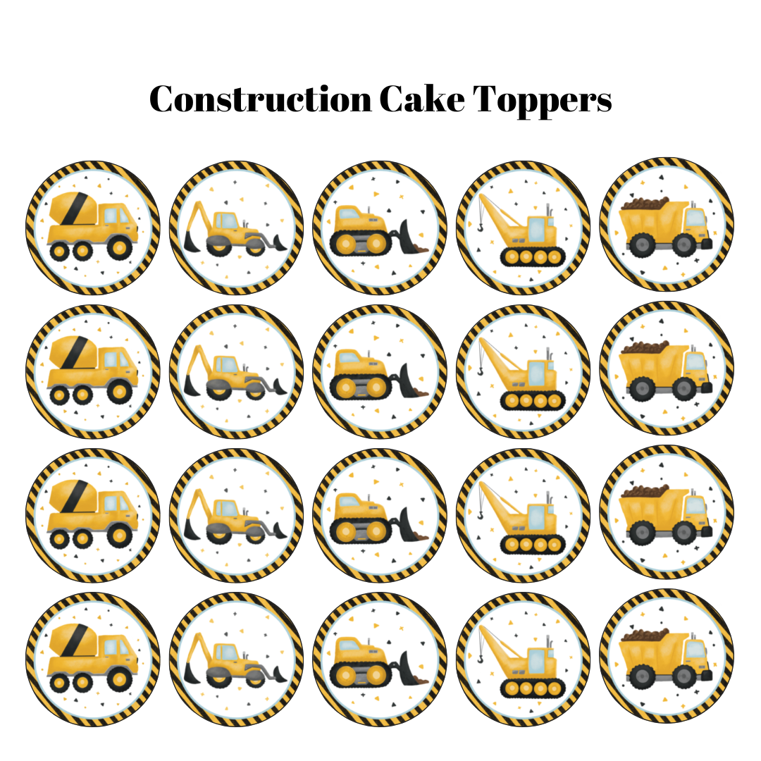 Construction Cupcake Toppers Glow In The Dark Blankets construction-cupcake-toppers-glow-in-the-dark-blankets