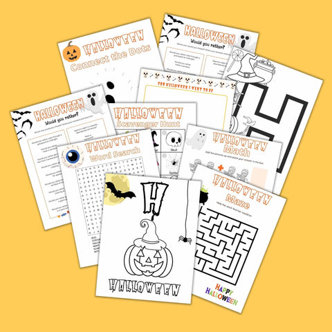 Halloween Printable Activity Book - PDF Download