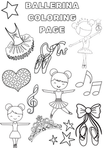 Ballerina Coloring Page