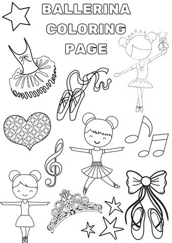 Ballerina Coloring Page