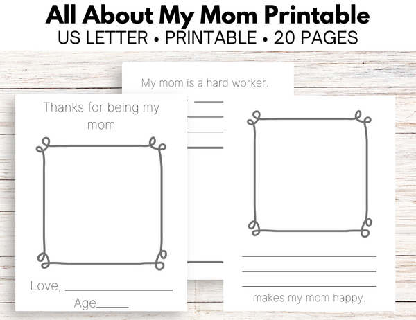 All About My Mom - Mother's Day Book