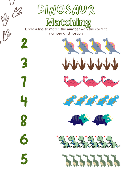 Dinosaur Printable Activity Book - PDF Download