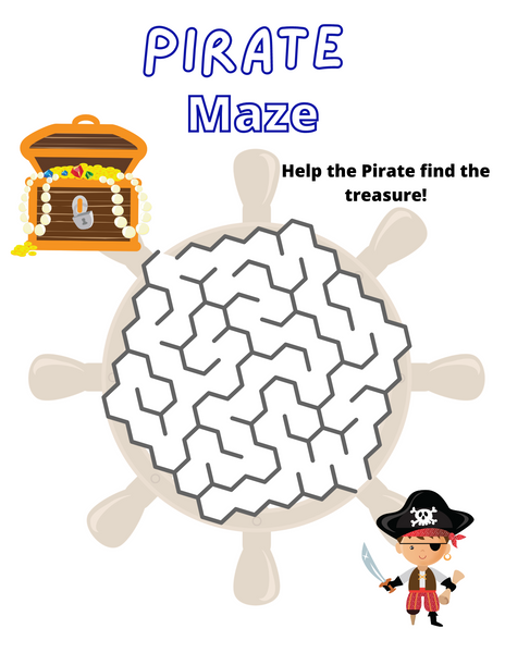 Pirate Printable Activity Book - PDF Download