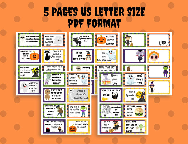 32 Halloween lunchbox notes and jokes for kids