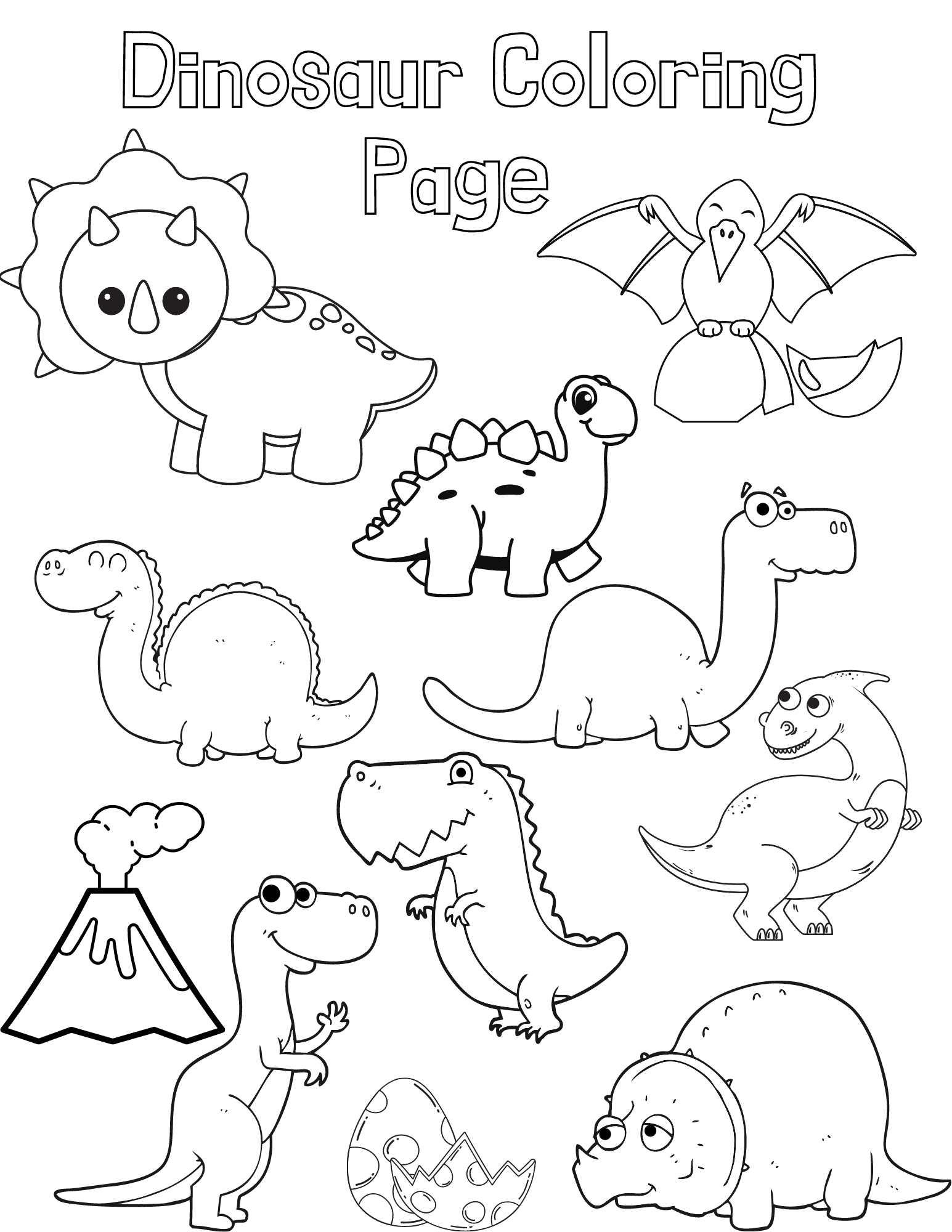 Dinosaur Coloring Page