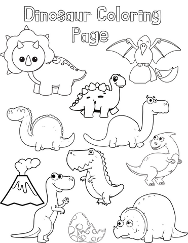 Dinosaur Coloring Page