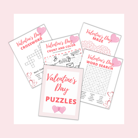 Valentine's Day Puzzles - PDF Download