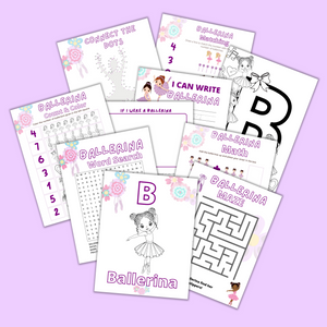 Ballerina Printable Activity Book - PDF Download
