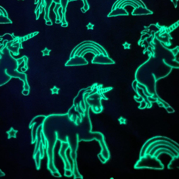 Pink Glow in the Dark Unicorn Blanket