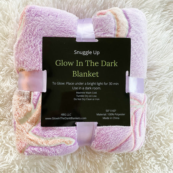 Purple Glow in the Dark Ballerina Blanket
