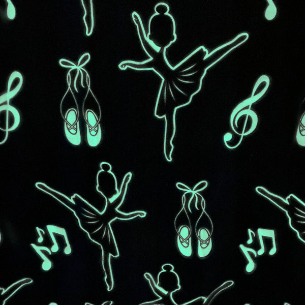 Purple Glow in the Dark Ballerina Blanket