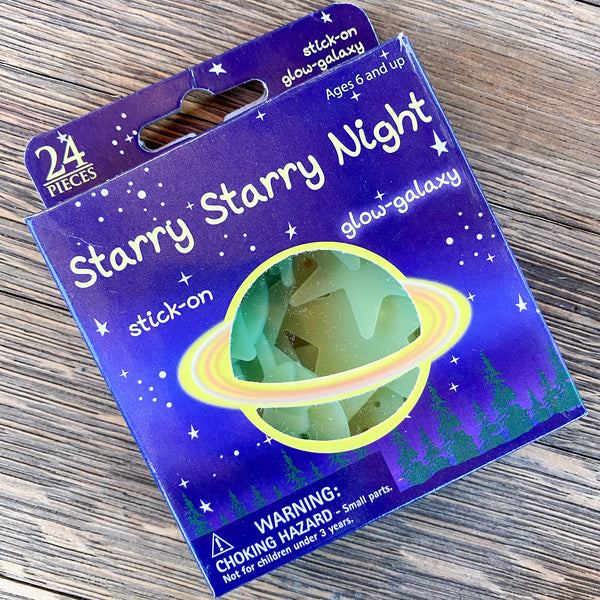 Glow in the Dark Galaxy Wall Stickers, 24 pieces