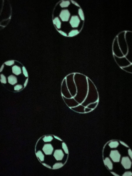 Grey Glow in the Dark Sports Blanket