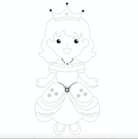 Princess Coloring Page