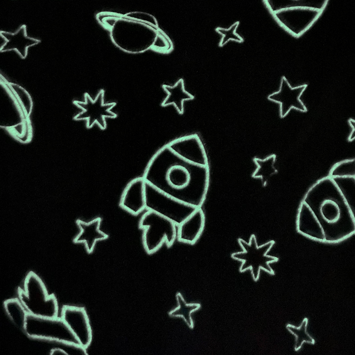 Grey Glow in the Dark Space Blanket Glow in the Dark Blankets