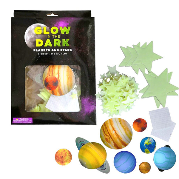 108 piece glow in the Dark Stars and Planets